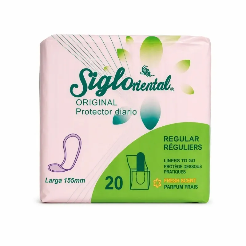 Protectores Diarios Regulares Paquete con 20 Unidades