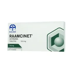 Raamcinet Cetirizina 10 mg, Caja con 10 Tabletas