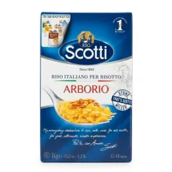 Riso Scotti Arroz Arborio 1 kg (35.2 oz) | Especial para Risotto