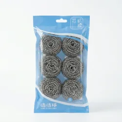 Set de 6 estropajos metálicos pequeños