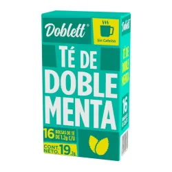 Té de Doble Menta Doblett – 16 bolsitas de 1.2 g (19.2 g total)