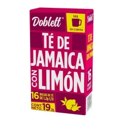 Té Doblett Sabor Manzana, Anís y Arándano – 16 bolsitas (1.2 g c/u – 19.2 g total)
