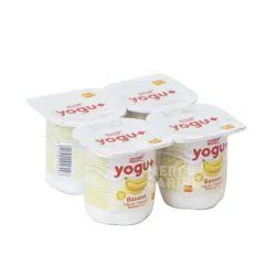 Yogur – 4 unidades de 125 g c/u – Sabor Plátano