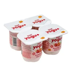 Yogurt 4 unidades de 125 g c/u Sabor Fresa