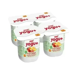 Yogurt 4 unidades de 125 g c/u Sabor Macedonia de Frutas