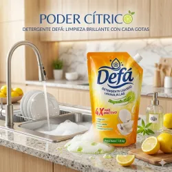 Detergente líquido lavavajillas Defá limón 🍋