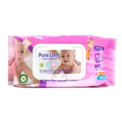 Toallitas húmedas Pure Love 80 unidades 