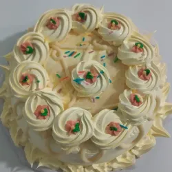 Cake Vainilla con Chocolate Blanco