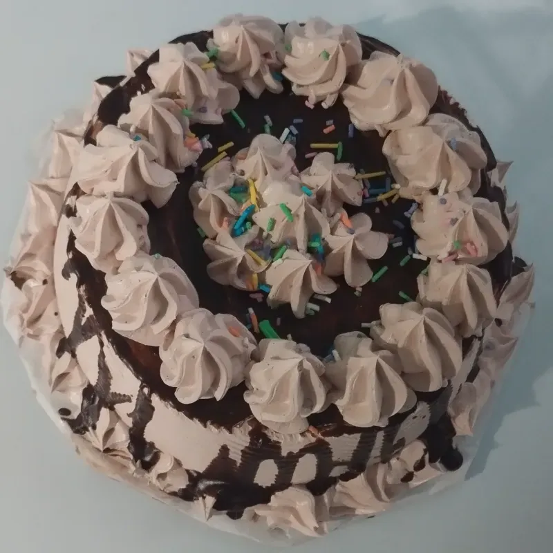Cake de crema de chocolate 