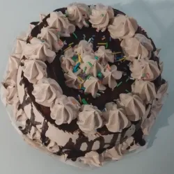 Cake de crema de chocolate 