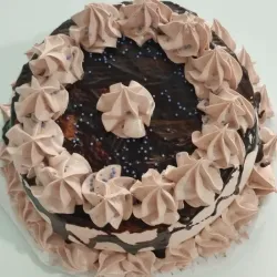 Cake de crema de chocolate 