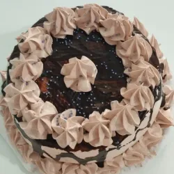 Cake de crema de chocolate