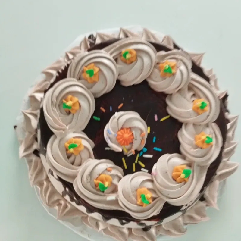 Cake de crema de chocolate 