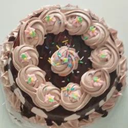 Cake de crema de chocolate 