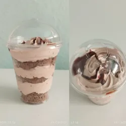 Domo de crema de chocolate