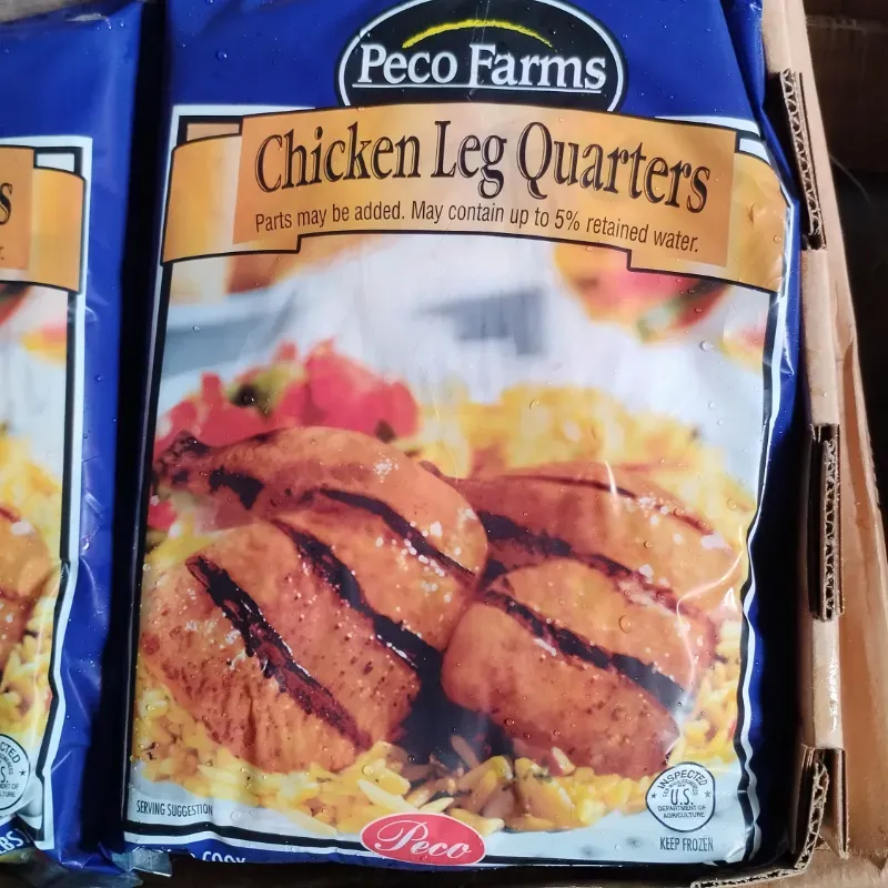 Muslos y encuentro de pollo Pqte. 10 Lb