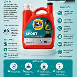 Detergente para lavar Tide Sport