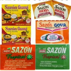 Sazones de sobres
