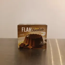 Flan de chocolate