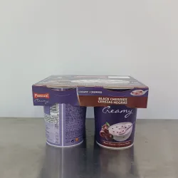 Paquete de yogur Pascual Creamy con sabor a cerezas negras
