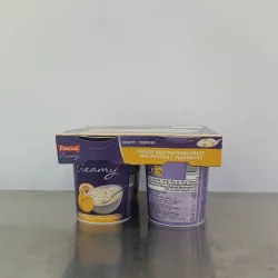 Paquete de yogur Pascual Creamy con sabor a melocotón y maracuyá