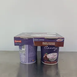 Vaso de yogur Pascual Creamy con sabor a cerezas negras