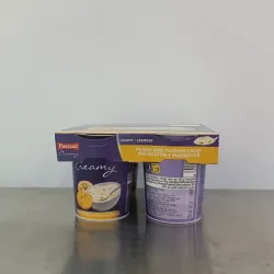 Vaso de yogur Pascual Creamy con sabor a melocotón y maracuyá