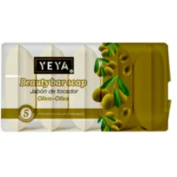 Jabón de tocador de oliva YEYA (5 x 60 g / 2.12 oz).