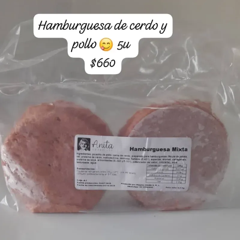 Hamburguesas Mixtas  5U