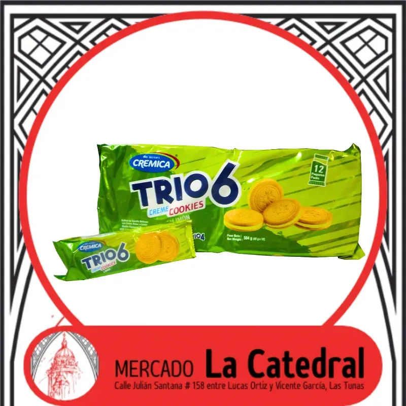 Galletas dulces Trio 6 Limón