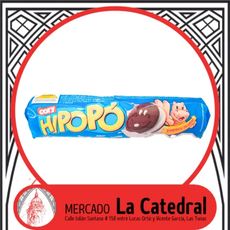 Galletas Hipopó Chocolate con Vainilla