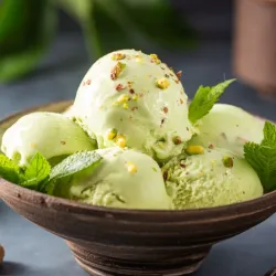 Helado de pistacho