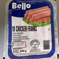 Salchicha de pollo 
