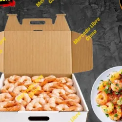 Caja de Camarones limpios 10 lb