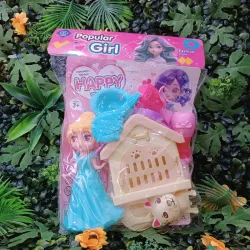 Muñeca con Casita y Mascota 