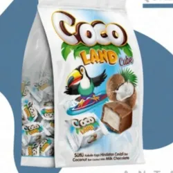 Caramelos de coco con chocolate