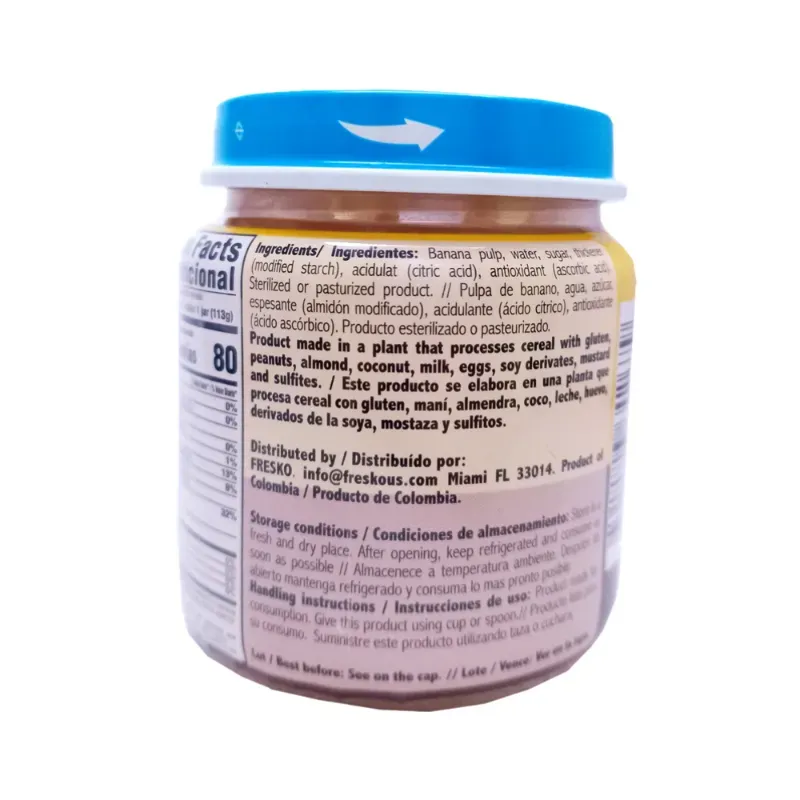 Compota de banana Fresko