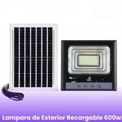 Lámpara Exterior Recargable 600 watt