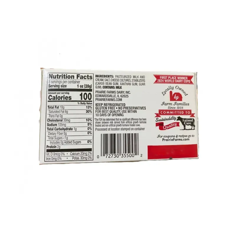 Queso crema Prairie Farms