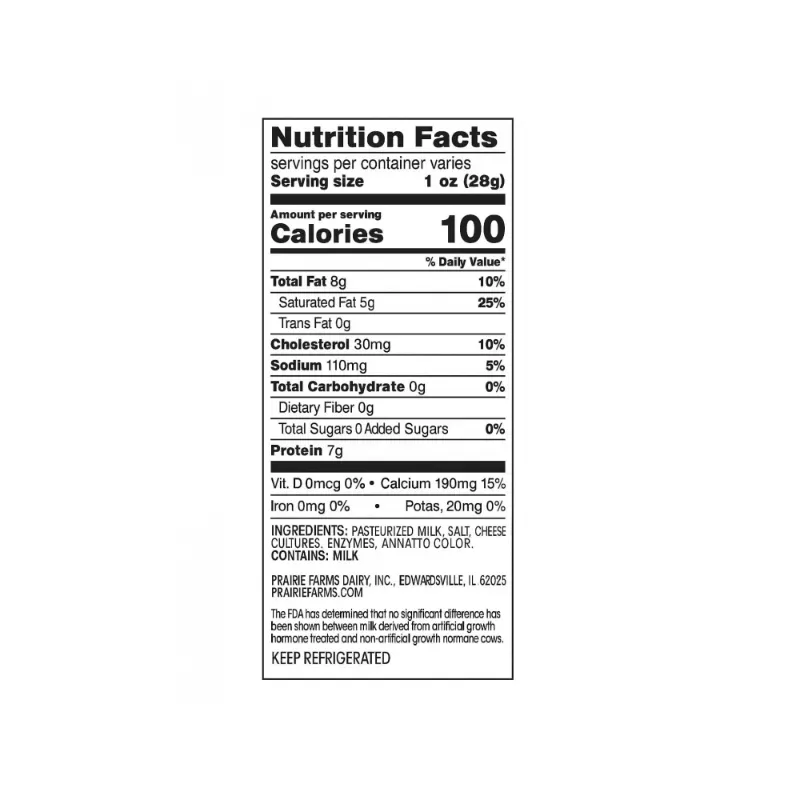 Queso tipo gouda Prairie Farms
