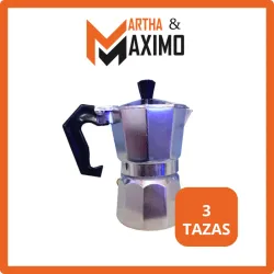 Cafetera blanca 3 tazas