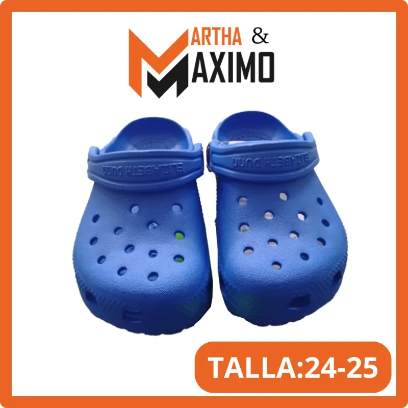 Crocs infantil azul 