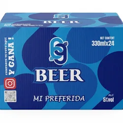 Caja de cerveza Beer 69 enlatada