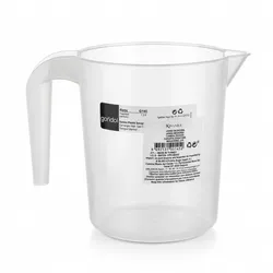 Jarra plástica medidora transparente 1L