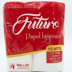 Papel higiénico (paquete de 4 unidades )