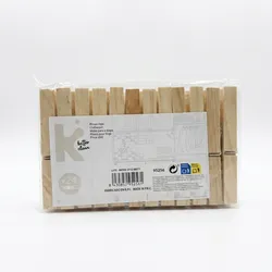 Pinzas medianas madera