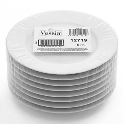 Plato Llano de Postre Porcelana 19 cm (unidad)