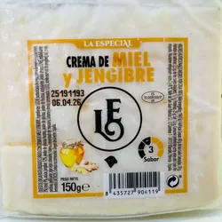 Queso con Crema de Miel y Jengibre (150g)