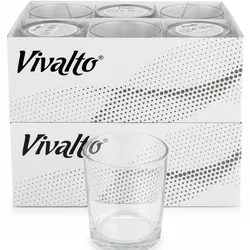 Set 6 Vasos Agua Recto Vivalto 370 ml