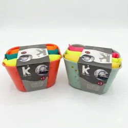 Set de estropajos con cesta